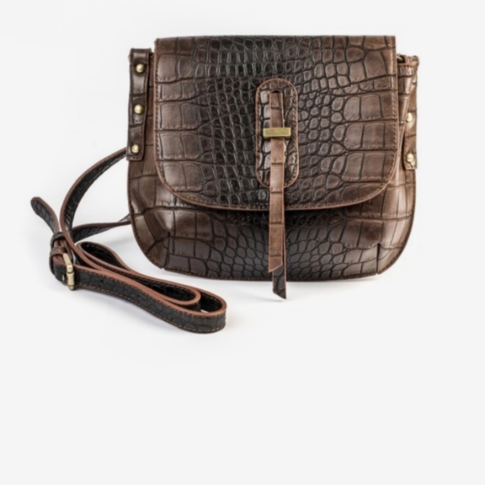 Sondra Roberts Squared Saddle Crossbody Bag